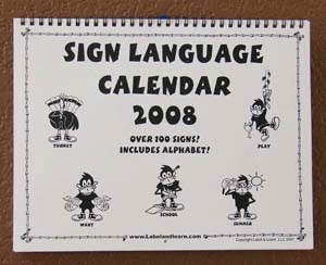 sign language calendar animation