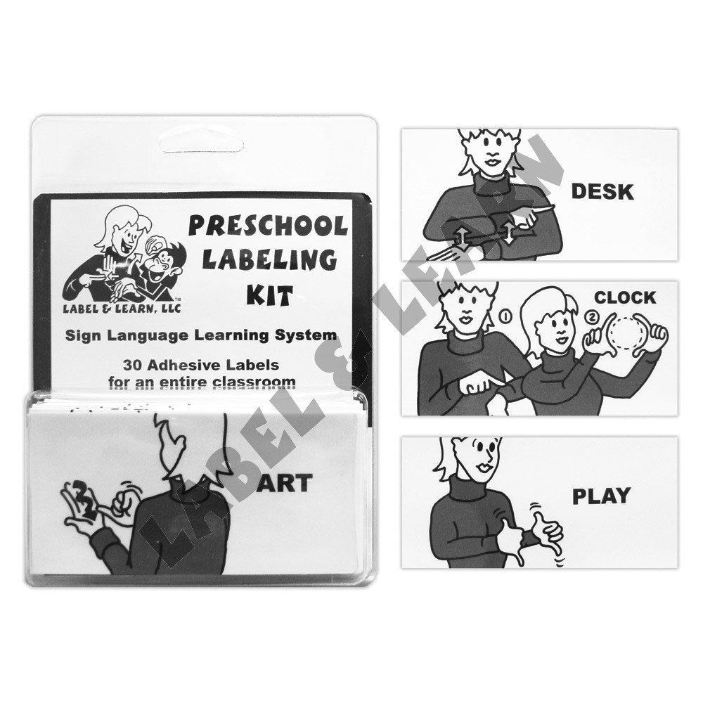 Basic ASL Preschool Labeling Kit
